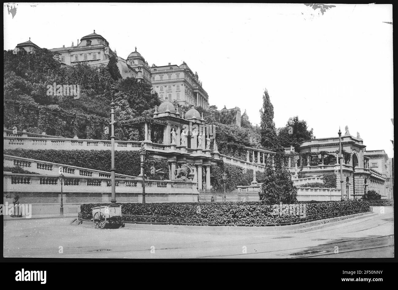 Budapest. Burg-Bazar und Königliches Schloss Stockfoto