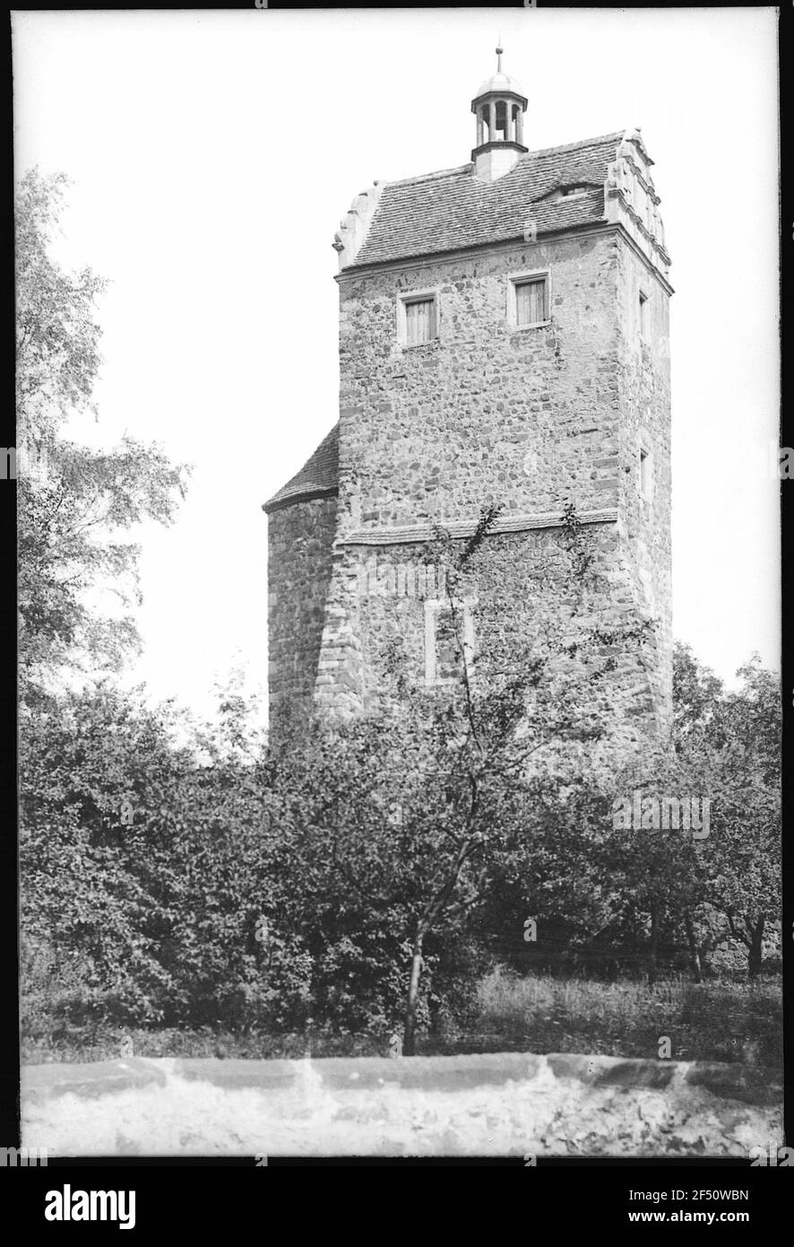 Stolpen. Schloss - Seigerturm Stockfoto