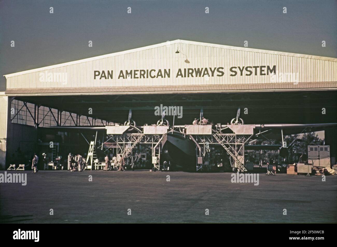 Reisefotos. Halle des Pan American Airways Systems Stockfoto