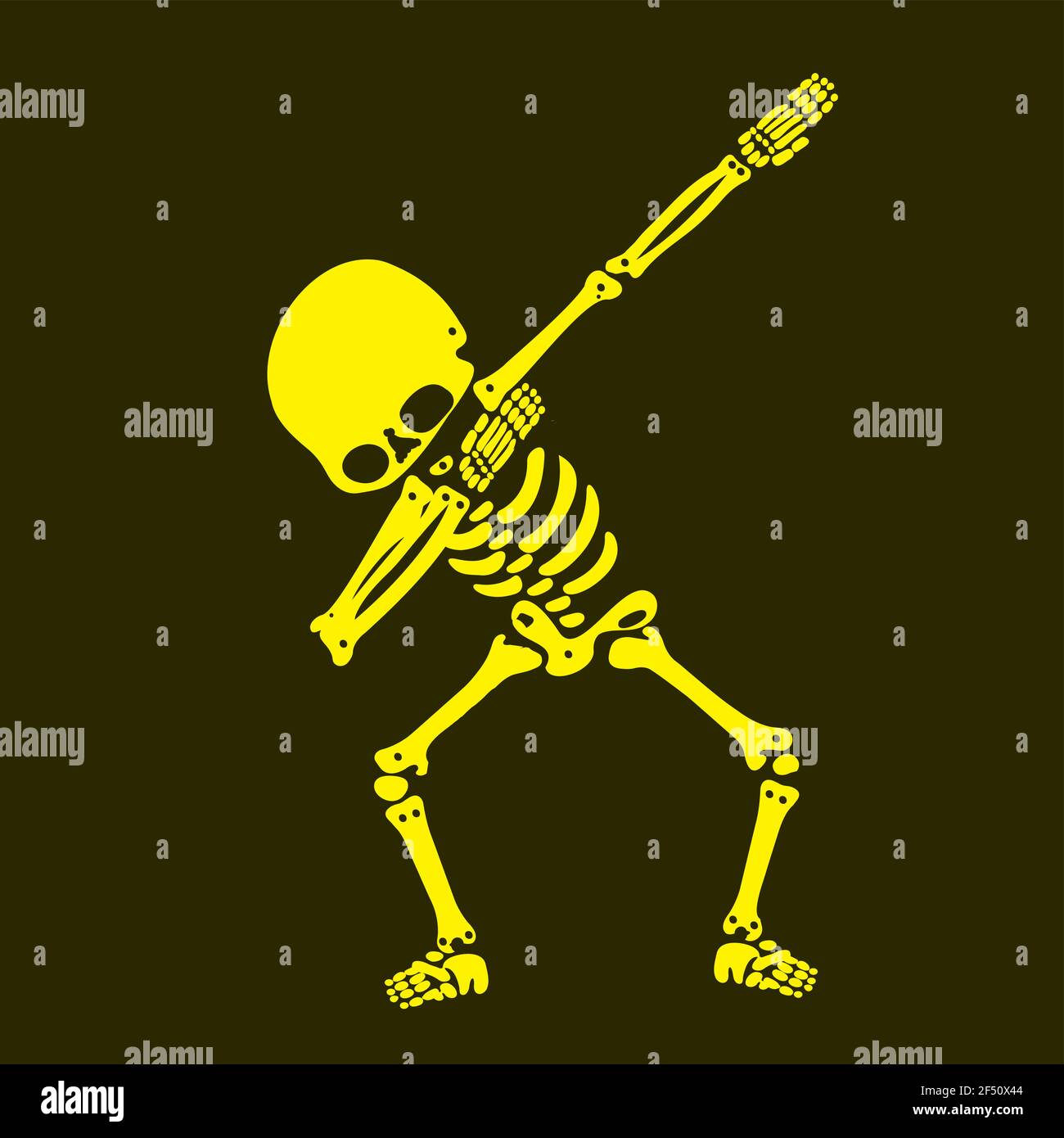Skeleton dab, EINE Gruppe von Skeletten, die dabbing Stock Vektor