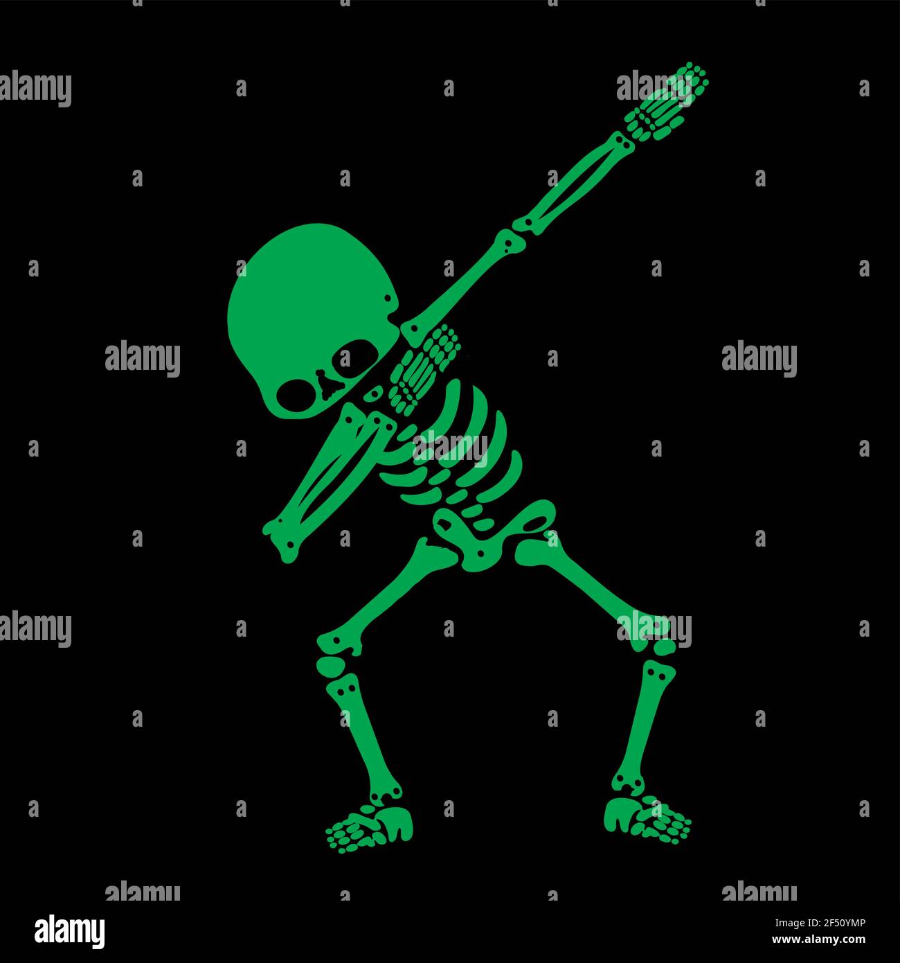 Skeleton dab, EINE Gruppe von Skeletten, die dabbing Stock Vektor