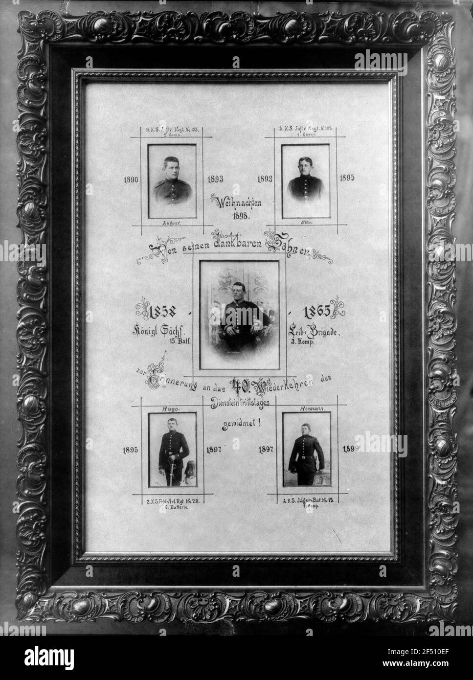 Erinnerung für den Militärdienst Stockfoto