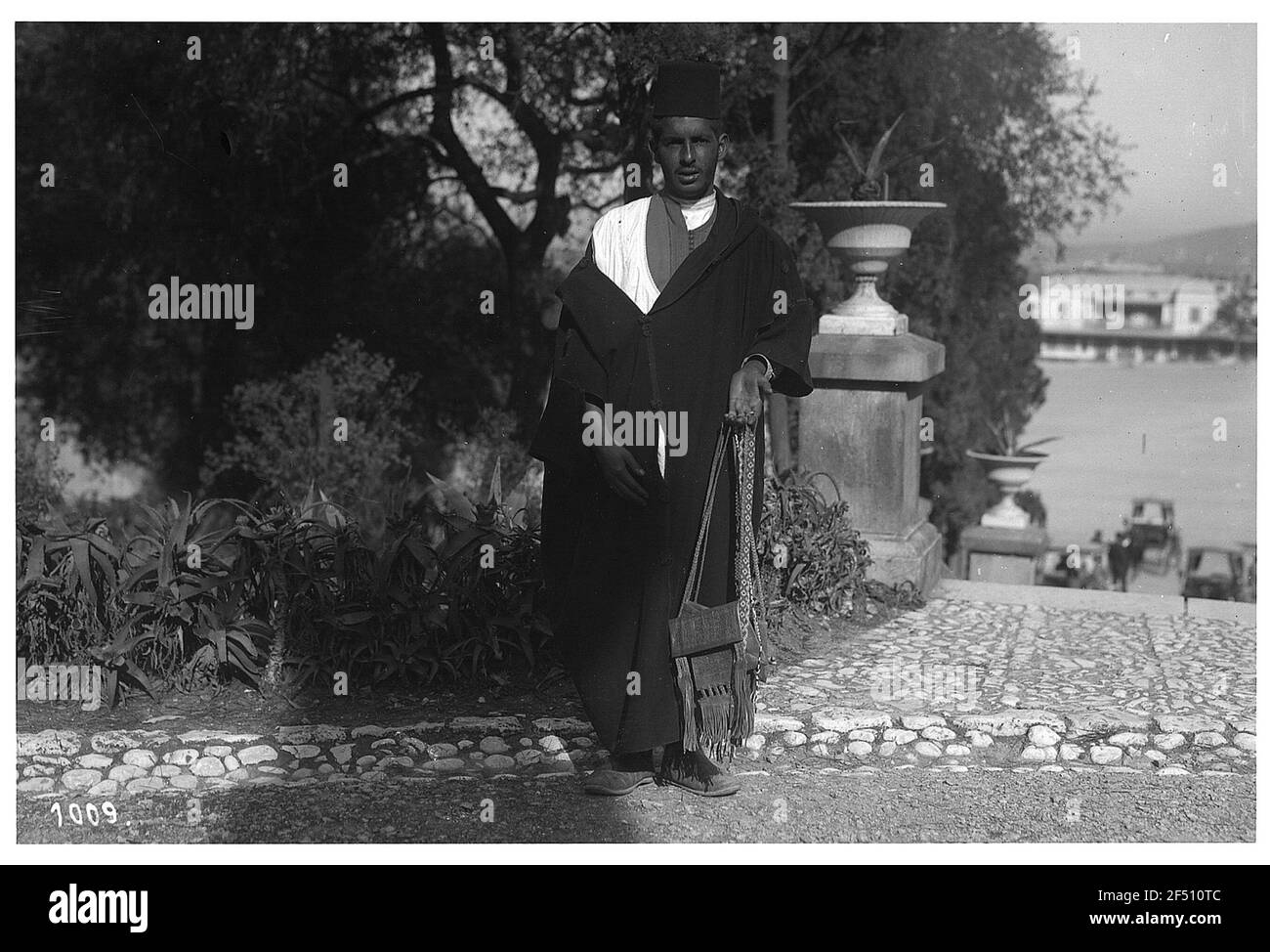 Gibraltar, Vereinigtes Königreich. Maurischer Straßenverkäufer Stockfoto