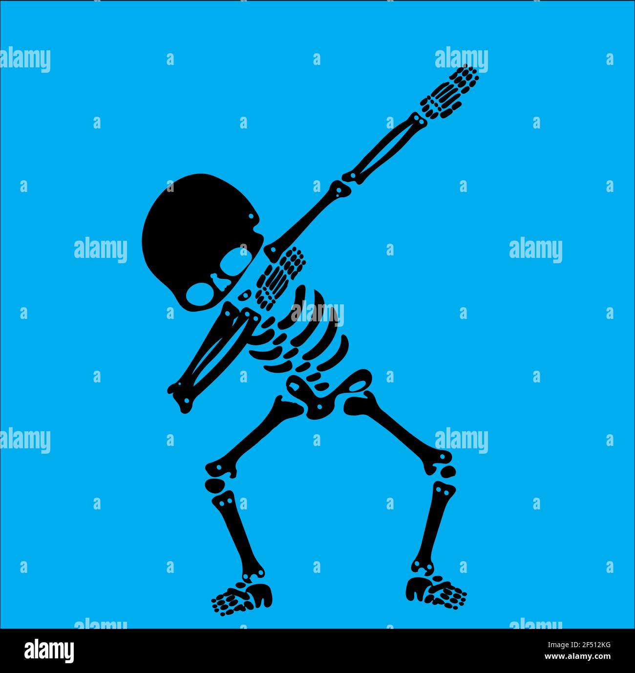 Skeleton dab, EINE Gruppe von Skeletten, die dabbing Stock Vektor