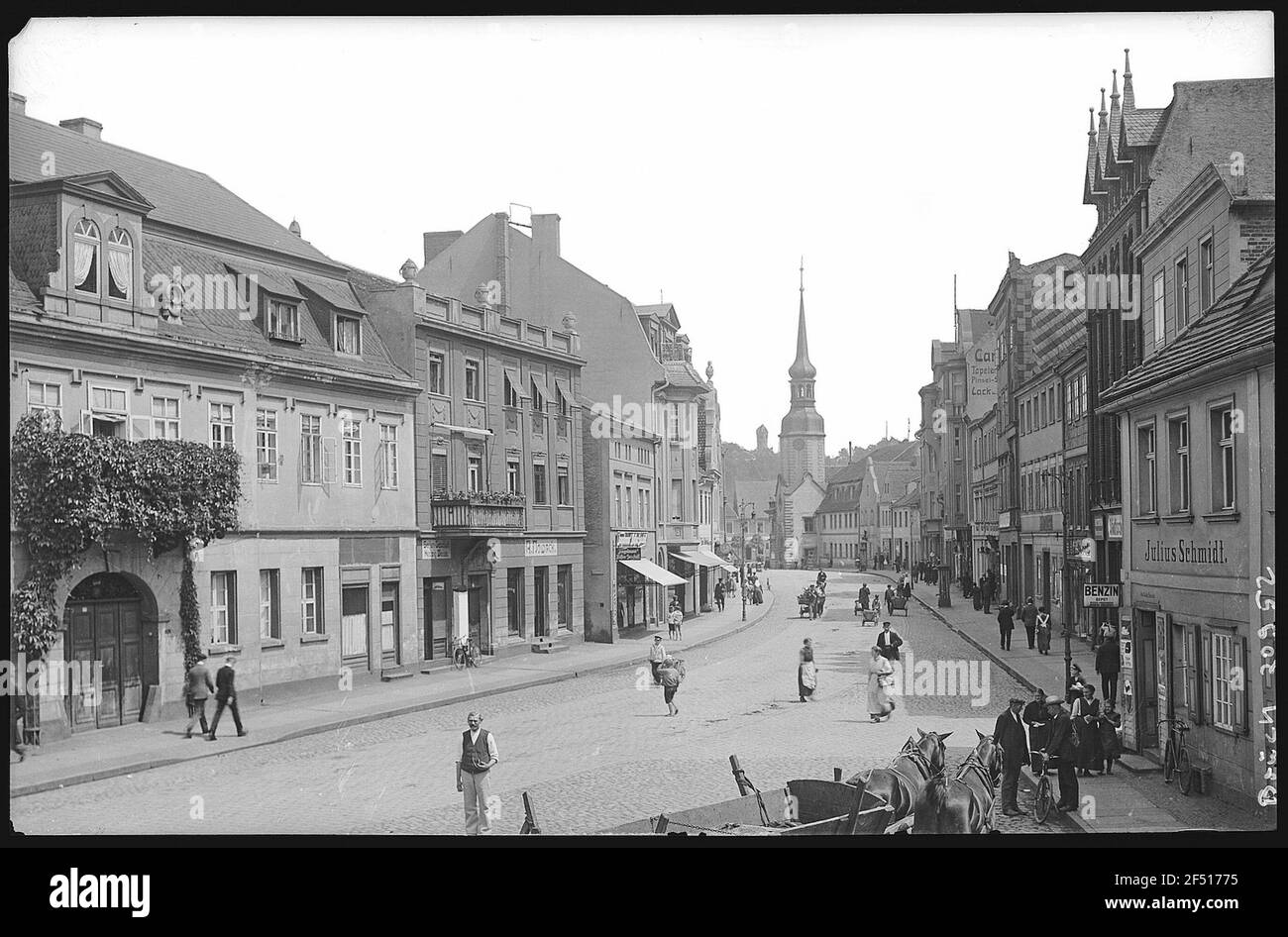 Spremberg. Lange Straße Stockfoto