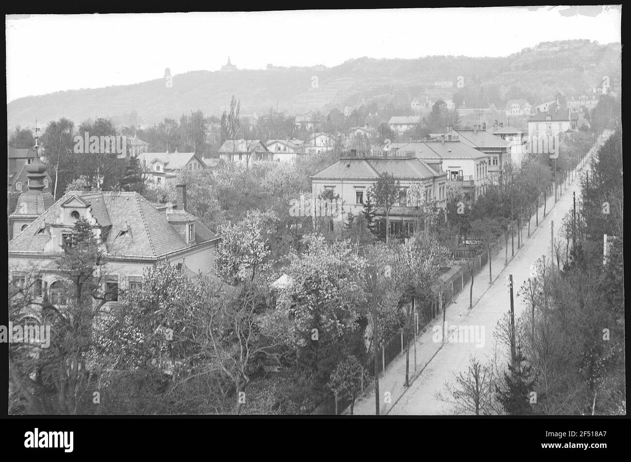 Radebeul. Kaiser - Wilhelm - Straße - Oberlößnitz Stockfoto