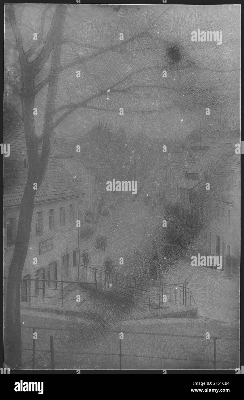 Oederan. Lange Straße Stockfoto