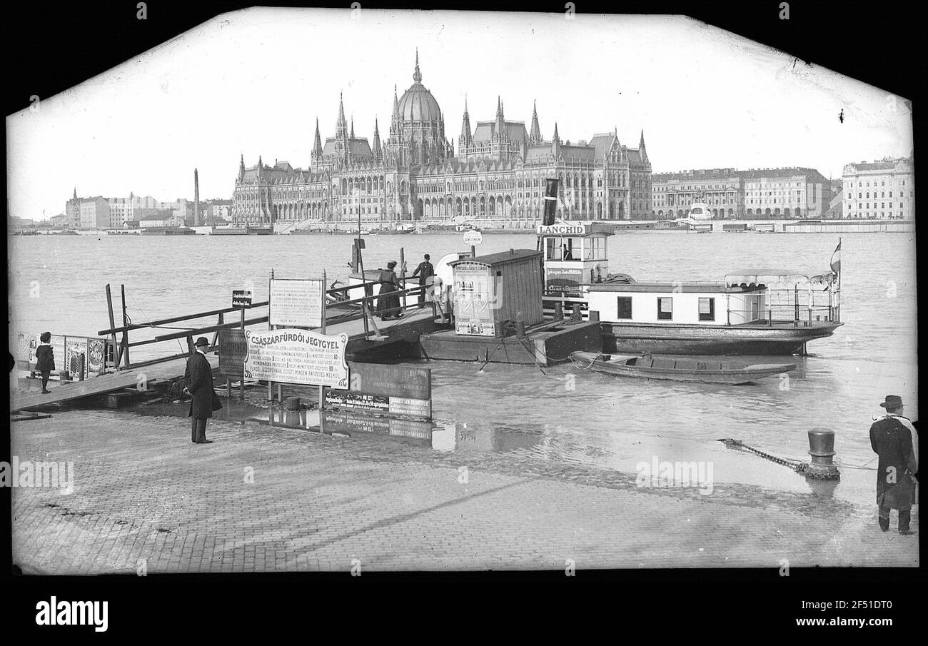 Budapest. Parlament (1896). Spenden Stockfoto