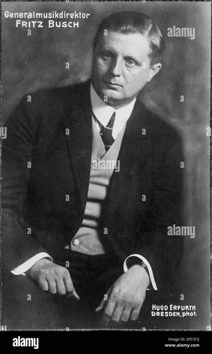 Porträt von Fritz Busch Stockfoto