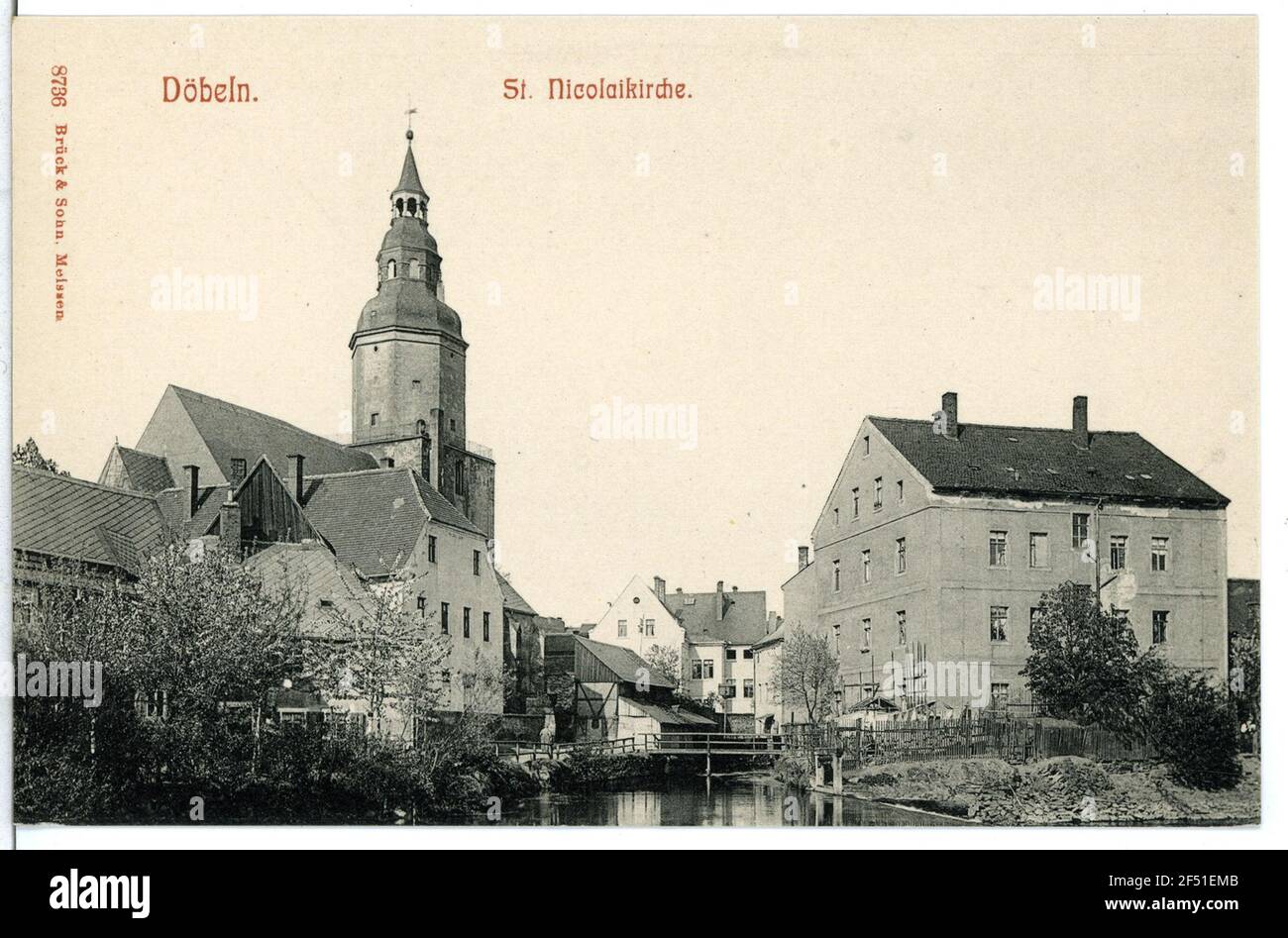 St. Nicolaikirche Dubbing. St. Nicolaikirche Stockfoto