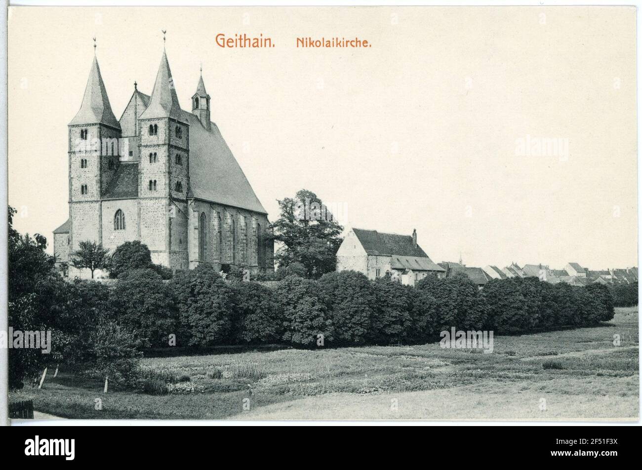 Nikolaikirche Geithain. Nikolaikirche Stockfoto