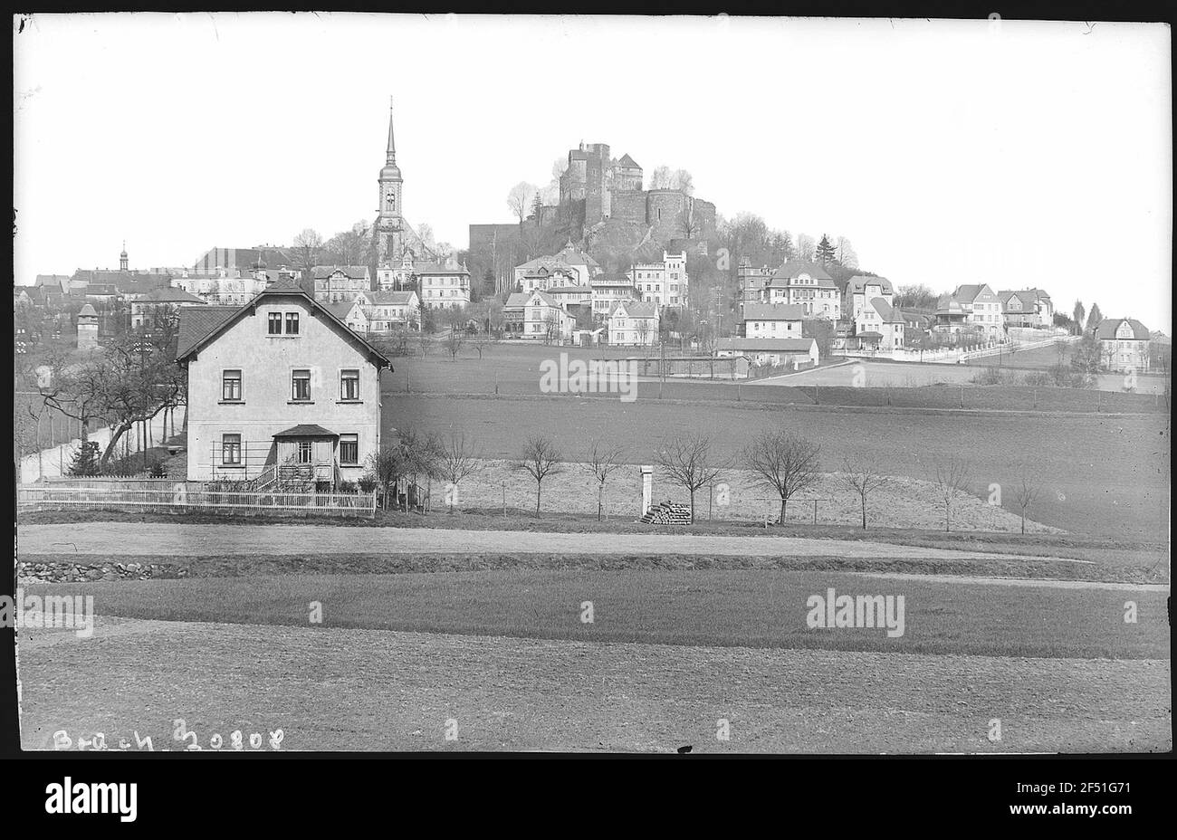 Stolpen. Blick auf Stolpen Stockfoto
