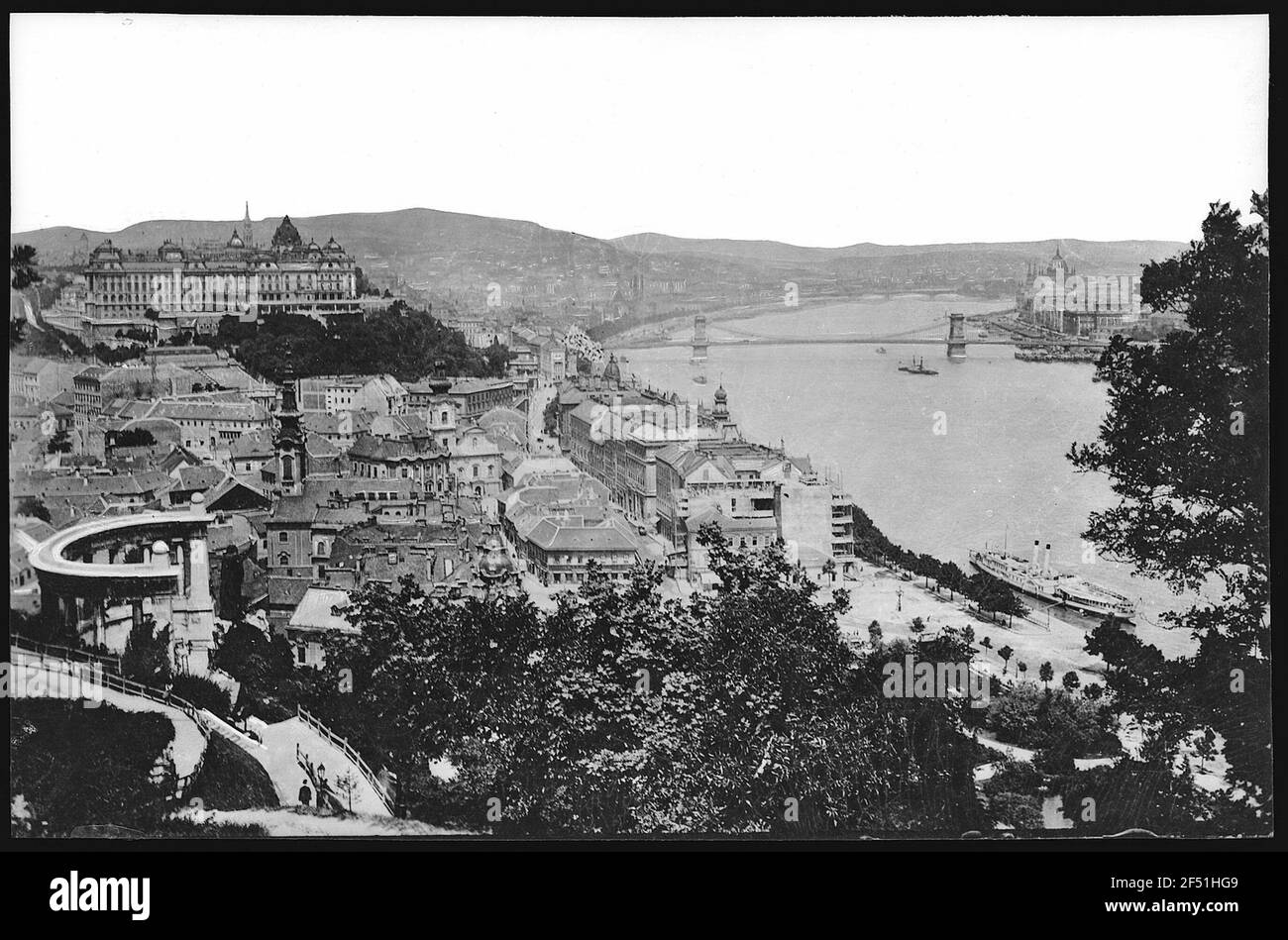 Budapest. Blick vom Gellertberg Stockfoto
