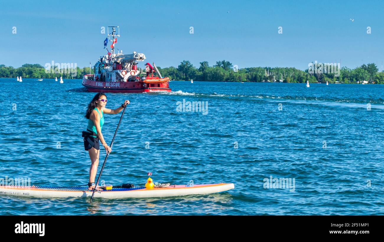 William Lyon Mackenzie Fireboat, Toronto, Kanada Stockfoto