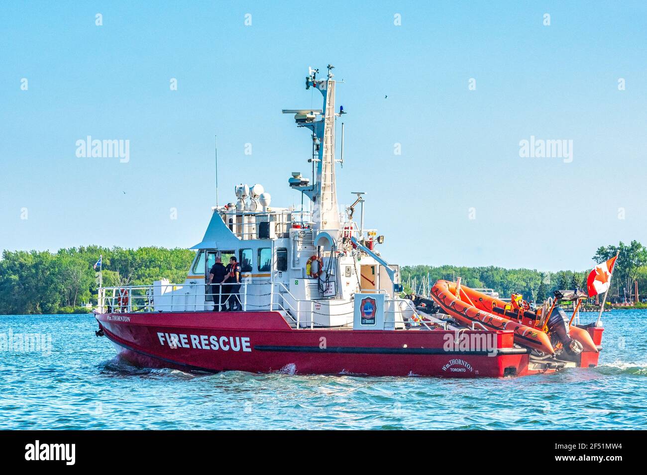 William Lyon Mackenzie Fireboat, Toronto, Kanada Stockfoto