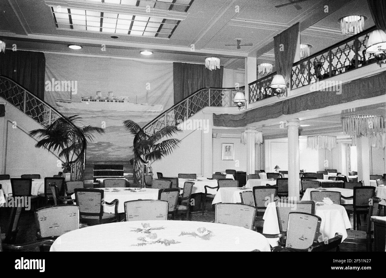 Passagierschiff 'Milwaukee' (1929, Blohm und Voss) der Hamburg-Amerika-Linie (Hal), Halle Stockfoto