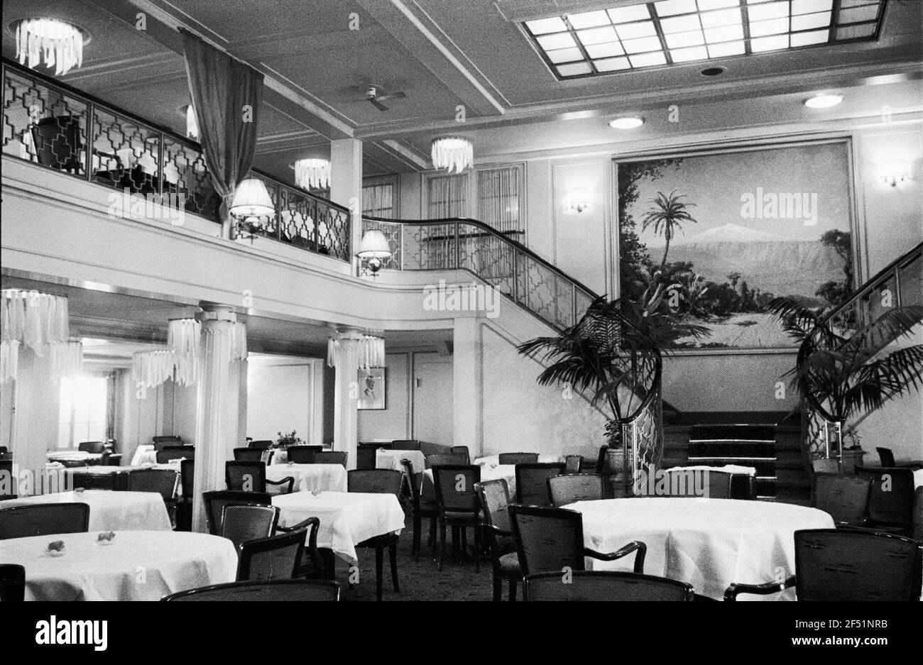 Passagierschiff 'Milwaukee' (1929, Blohm und Voss) der Hamburg-Amerika-Linie (Hal), Halle Stockfoto