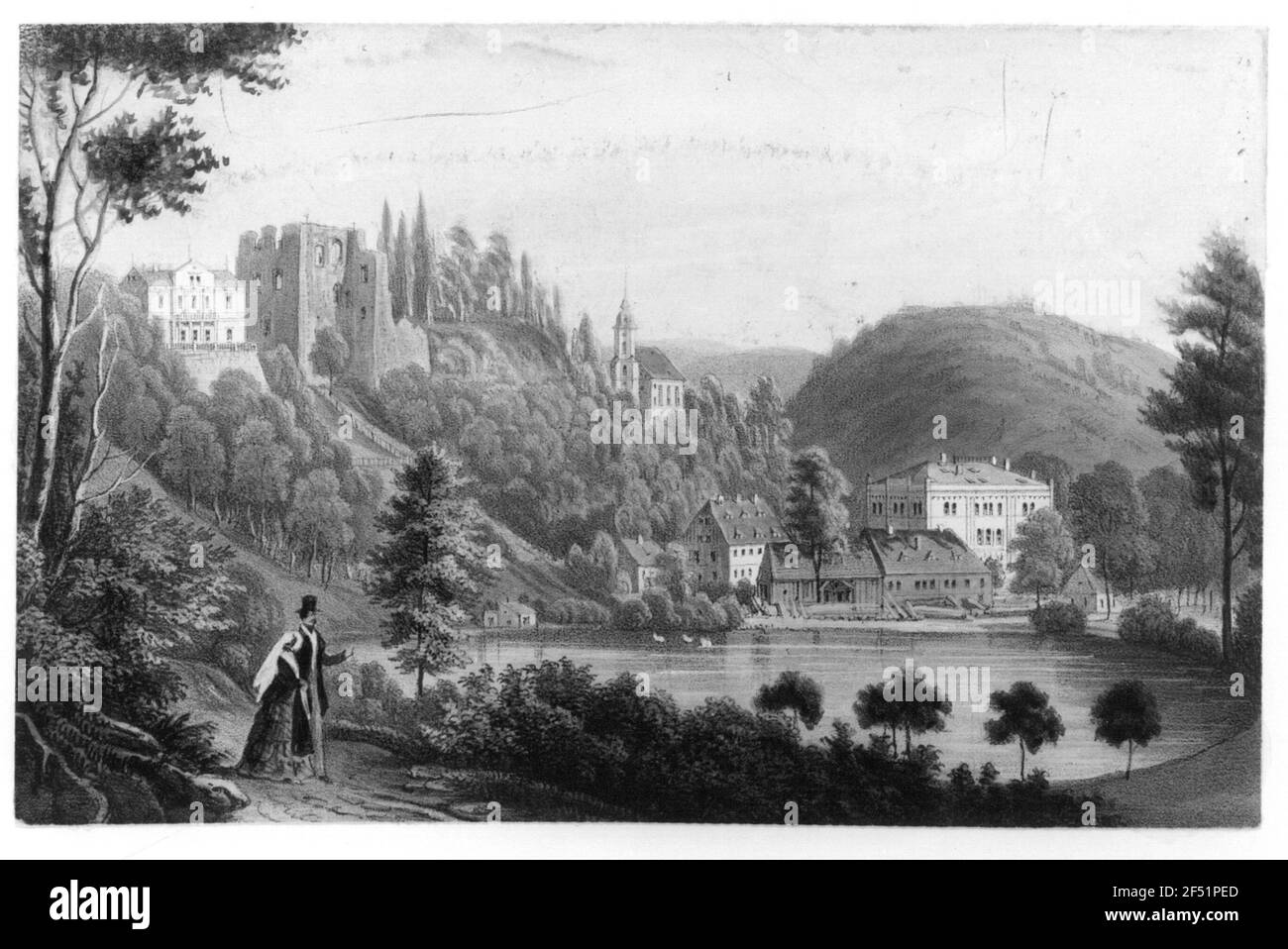 Blick auf Tharandt Stockfoto