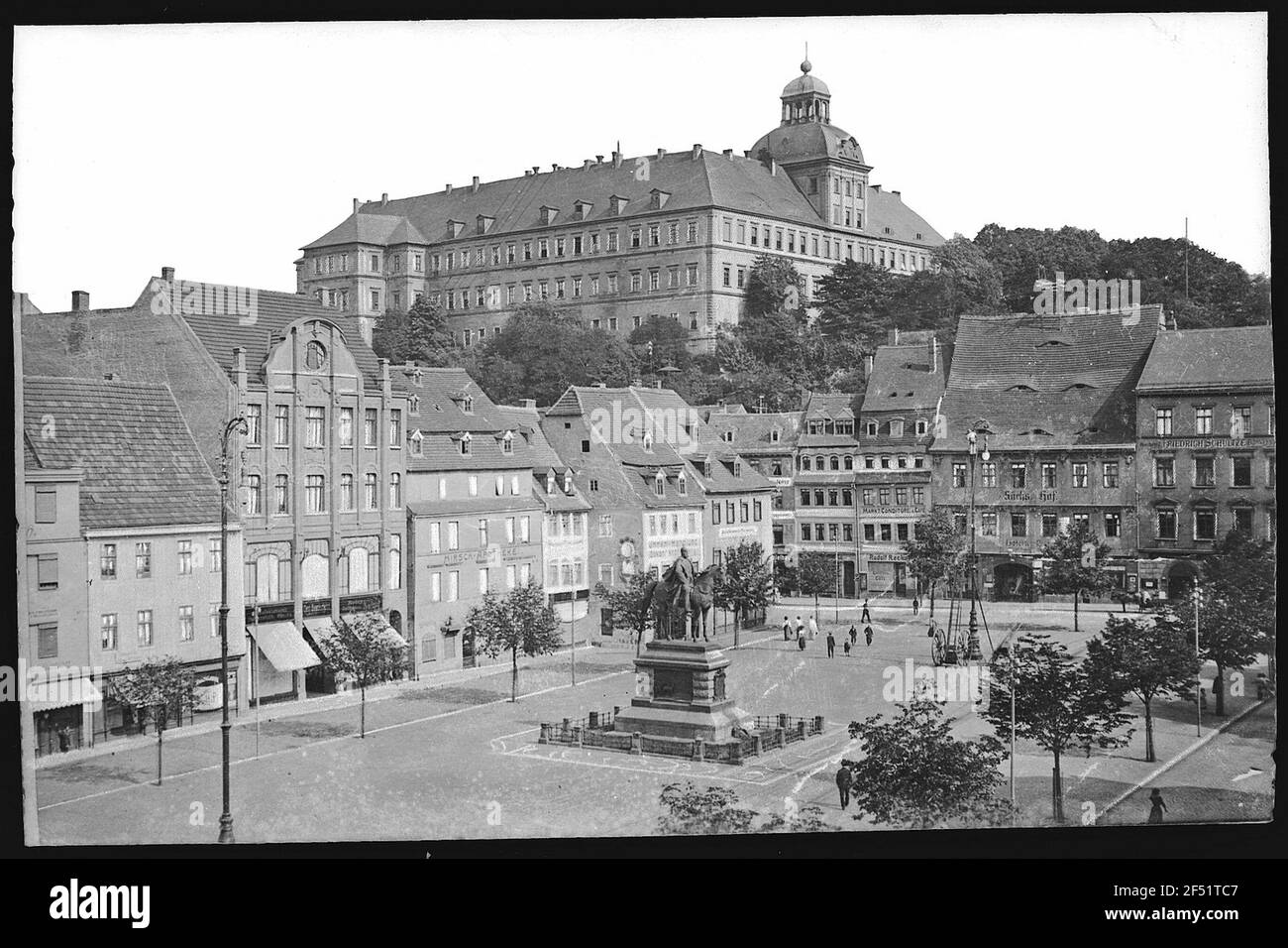 Weissenfels. Markt und Schloss Stockfoto