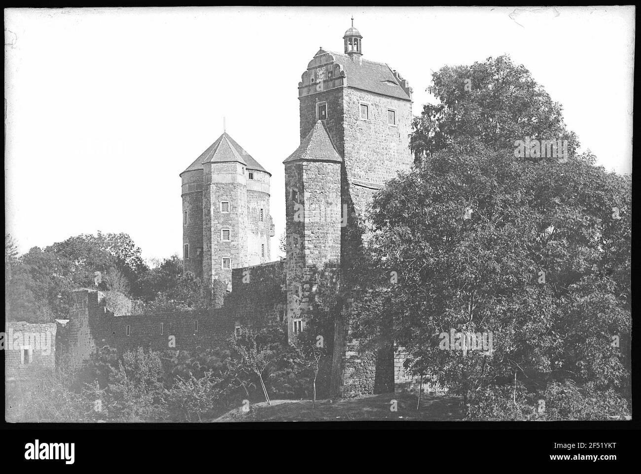 Stolpen. Seiger und cosel Turm Stockfoto
