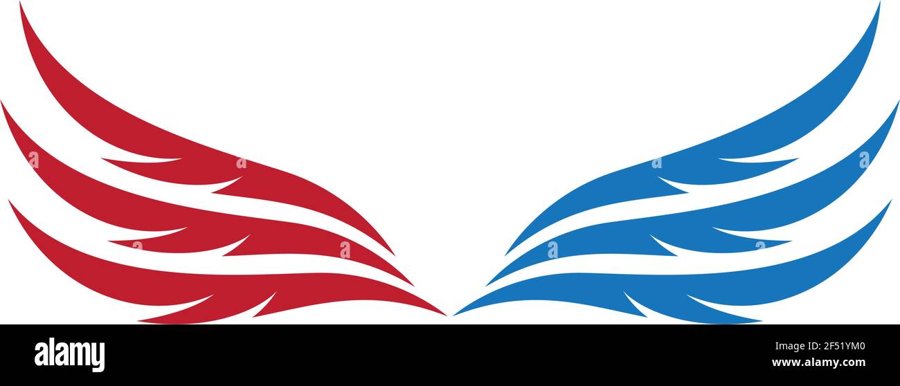 Wing logo Vorlage symbol Abbildung design Stock Vektor
