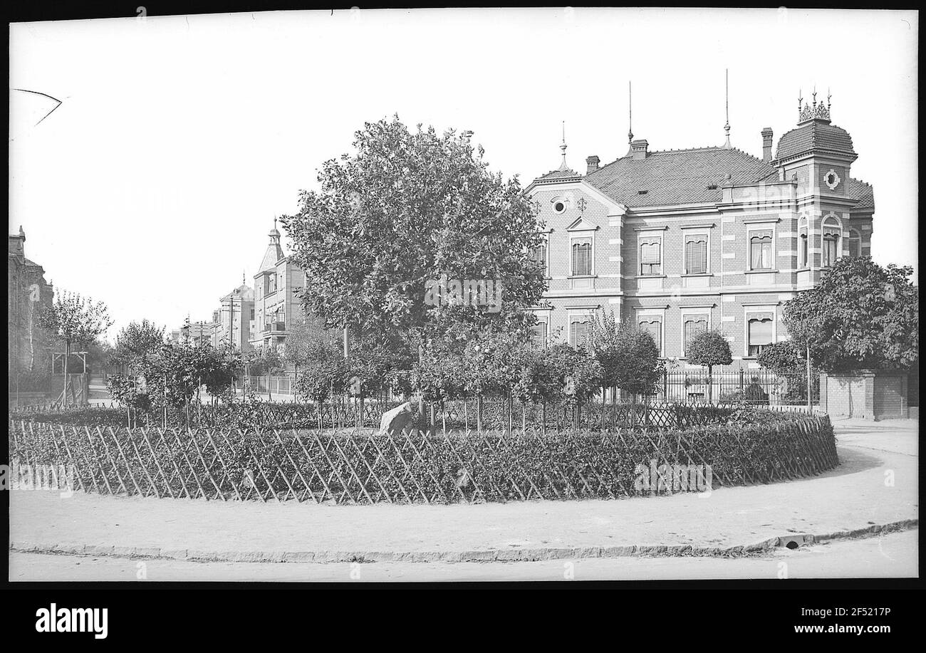 Cossebaude. Bismarckplatz Stockfoto