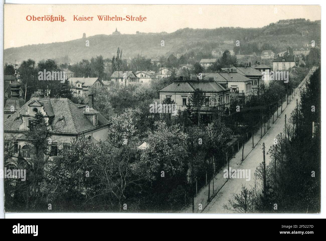 Kaiser-Wilhelm-Straße - Oberlößnitz Radebeul. Kaiser - Wilhelm - Straße - Oberlößnitz Stockfoto