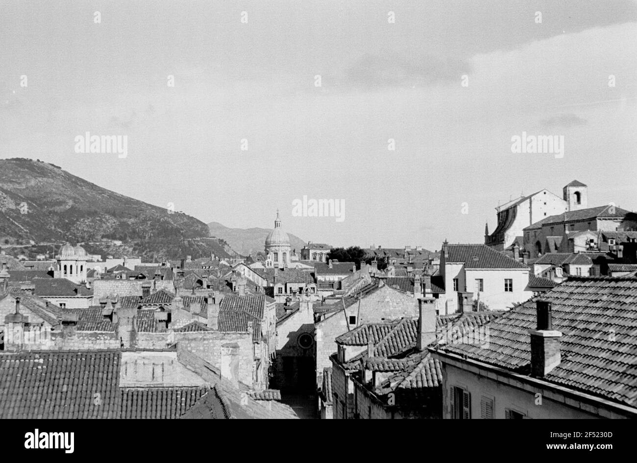 Reisefotos Kroatien. Dubrovnik (Ragusa). Altstadt mit St. Blasius Kathedrale Stockfoto