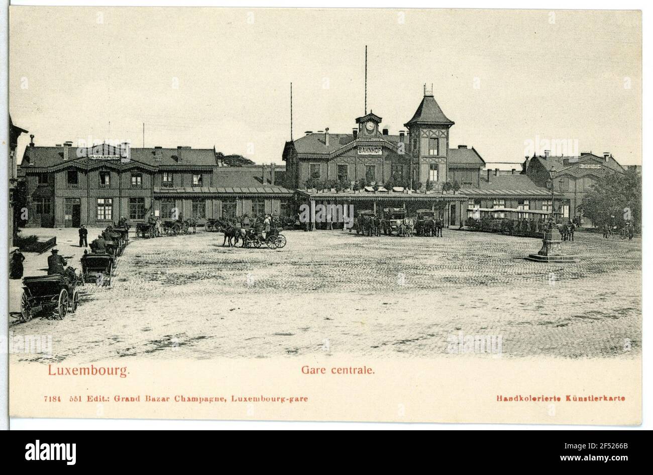 Zentralrennen Luxemburg. Gare Central Stockfoto