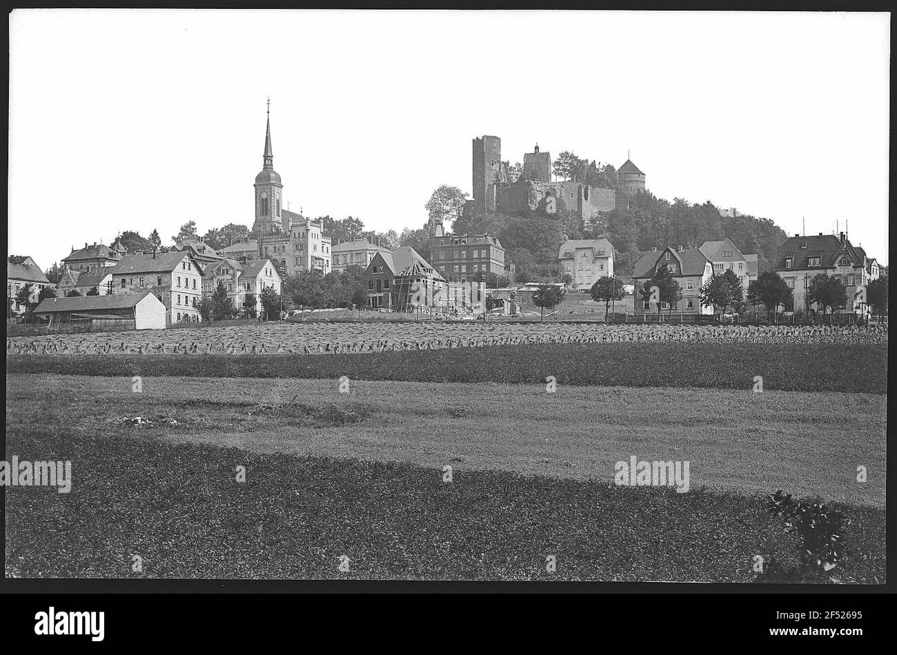 Stolpen. Blick auf Stolpen Stockfoto