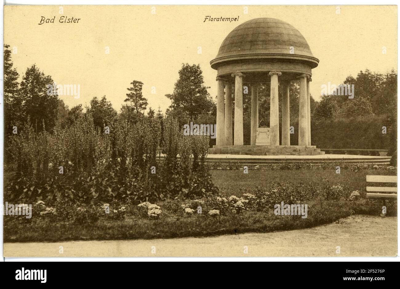 Blume Bad Elster. Floratempel Stockfoto