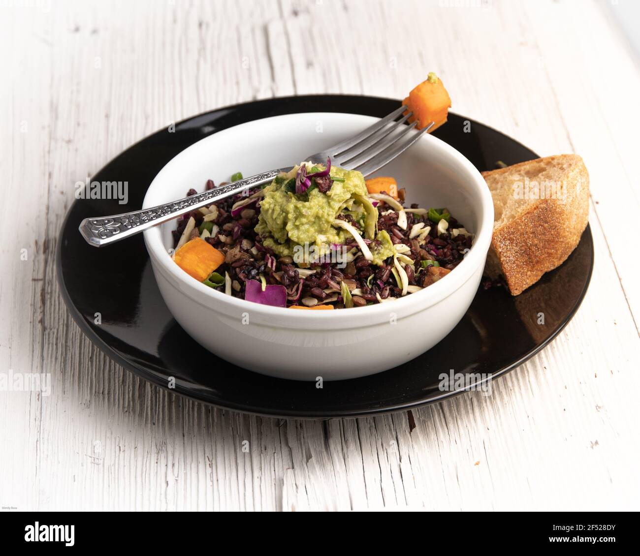 Energie Salat von Getreide und Gemüse Stockfoto