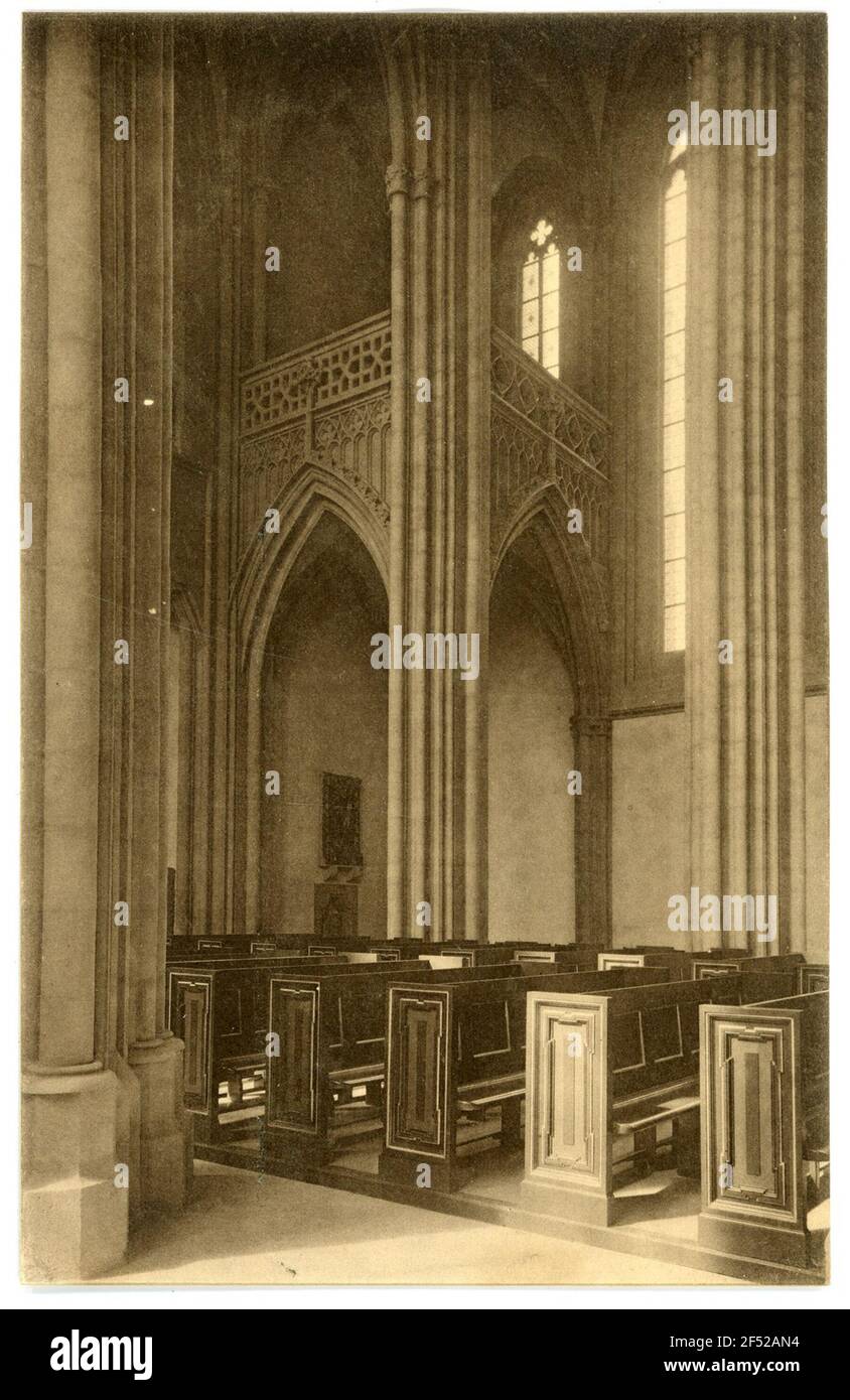 Haus, Altar - Singechor Meissen. Kathedrale, Altar - Chor singen Stockfoto