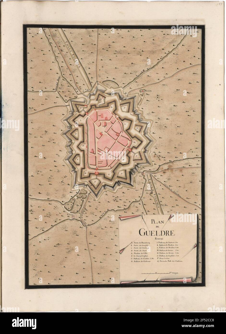 Plan von Gueldre Rückkehr Stockfoto