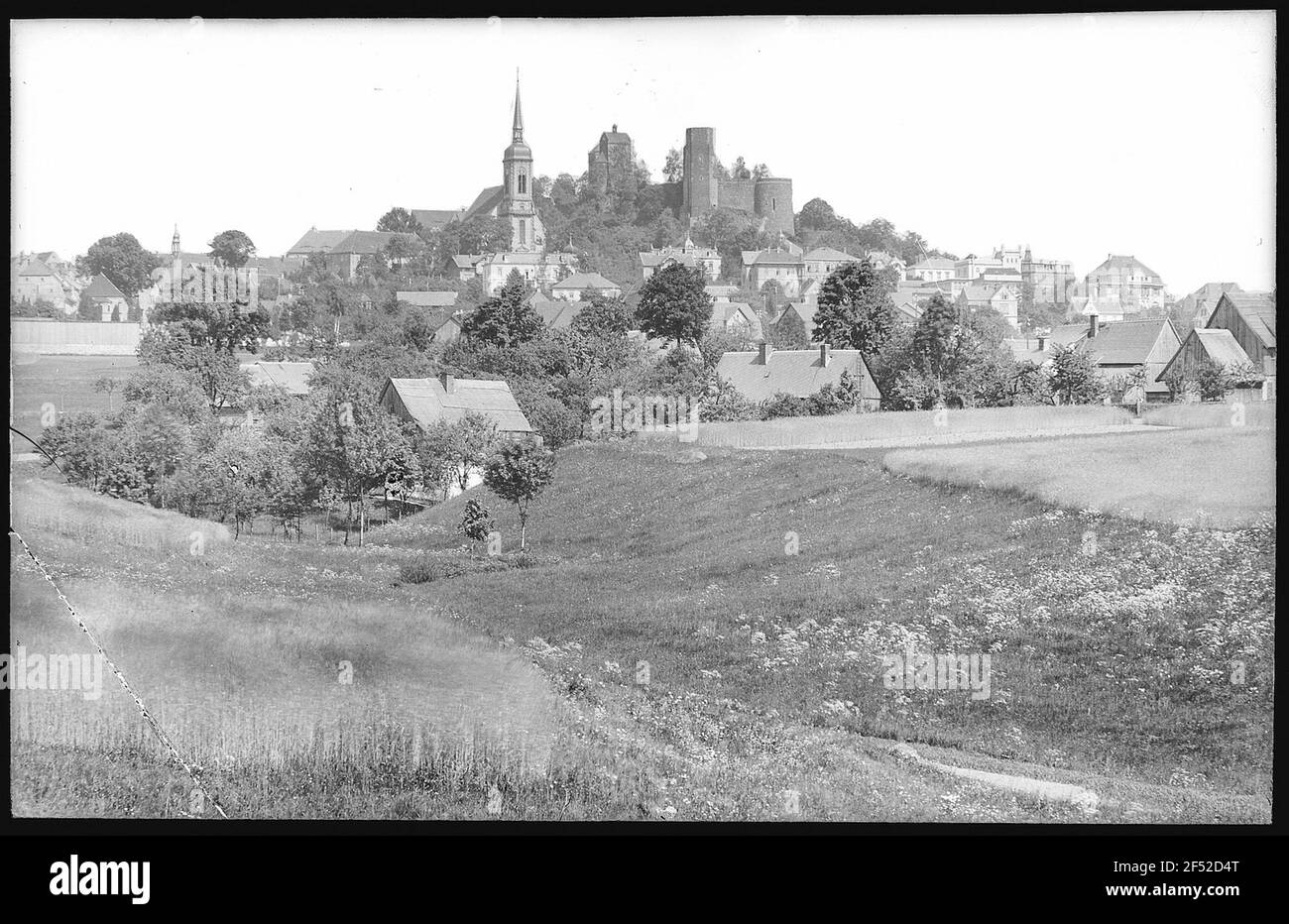 Stolpen. Blick auf Stolpen Stockfoto