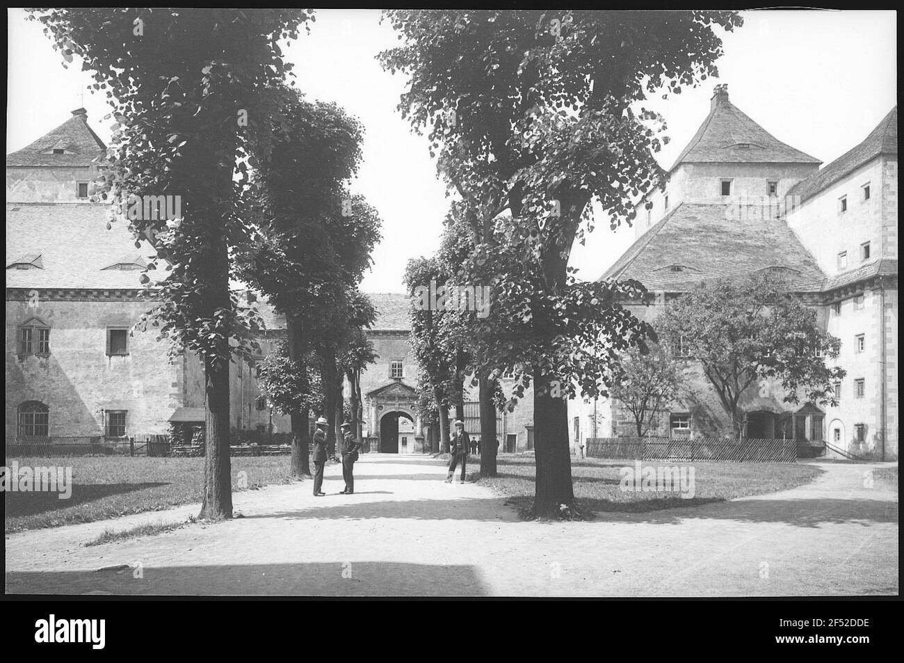 Augustusburg. Schlosshof Stockfoto