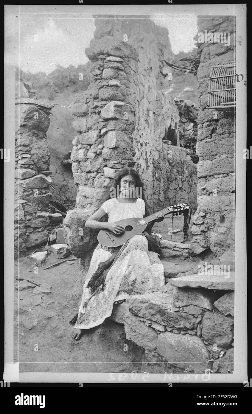 Eine indische Musikmädchen Stockfoto