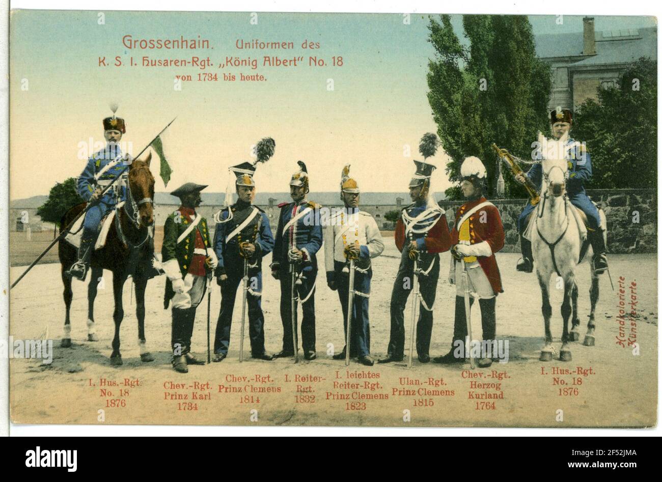Uniformen des Königlich Sächsischen Husarenregiments Großenhain