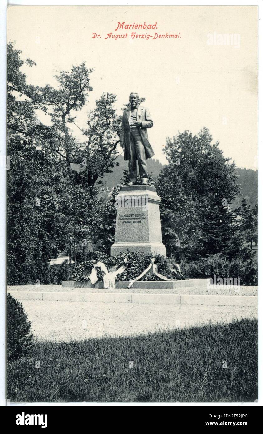 Dr. AugustHerzig Denkmal Marienbad. DoktorAugustHerzigDenkmal (1912