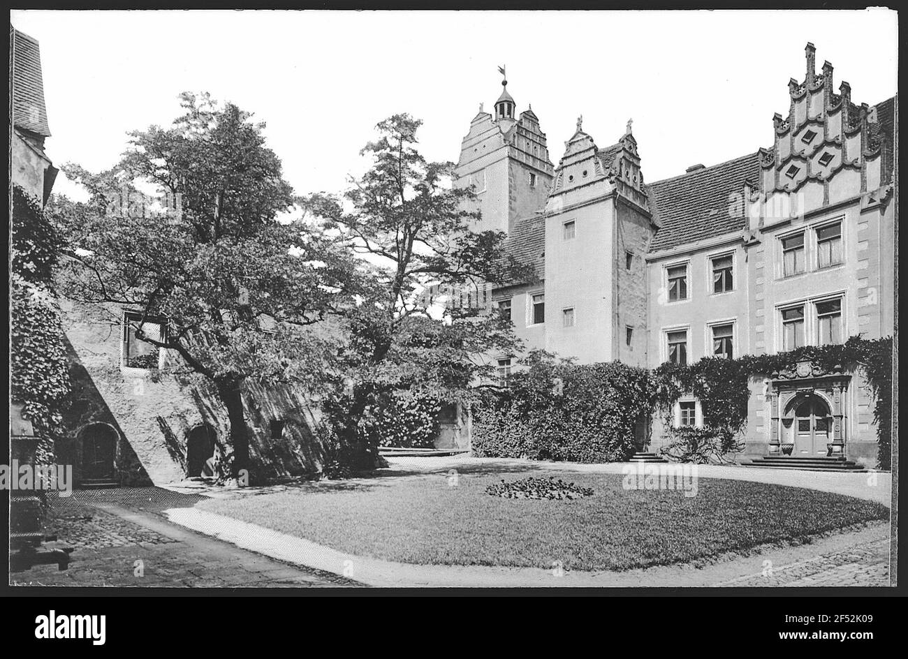 Strehla. Schlosshof Stockfoto