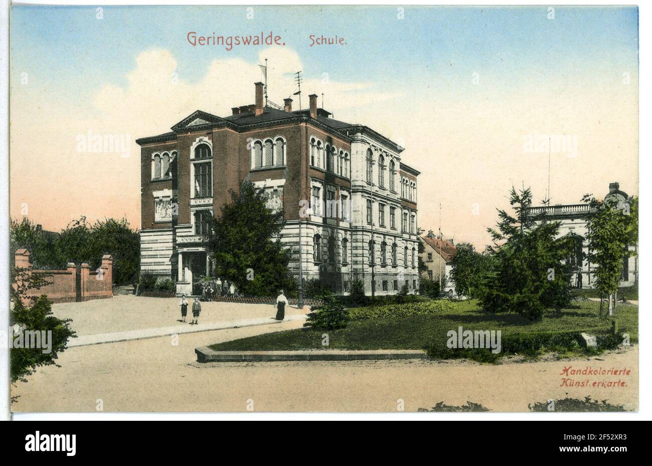Schule Geringswalde. Schule Stockfoto