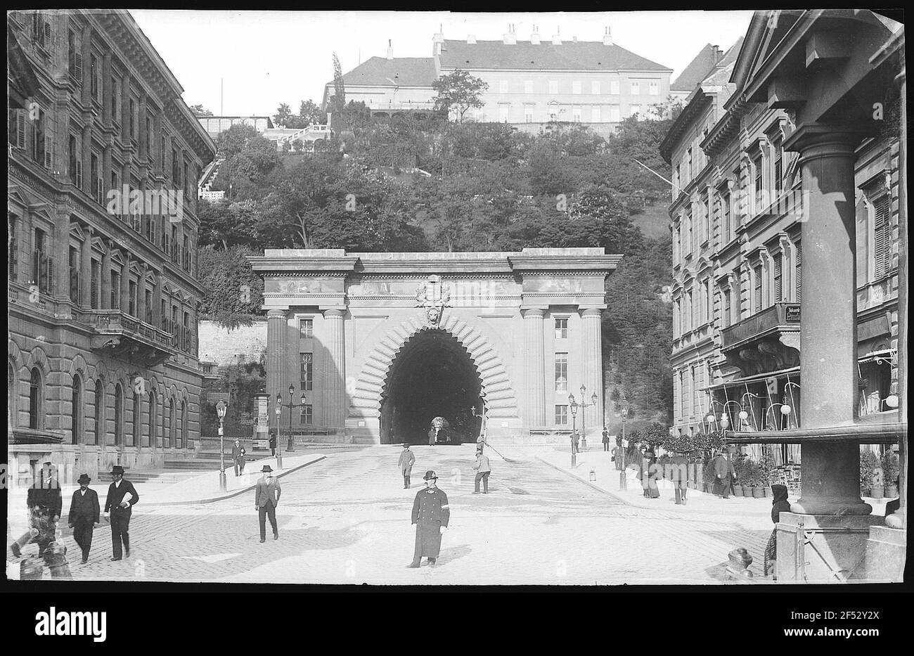 Budapest. Tunnel (1857), Ost-Portal Stockfoto