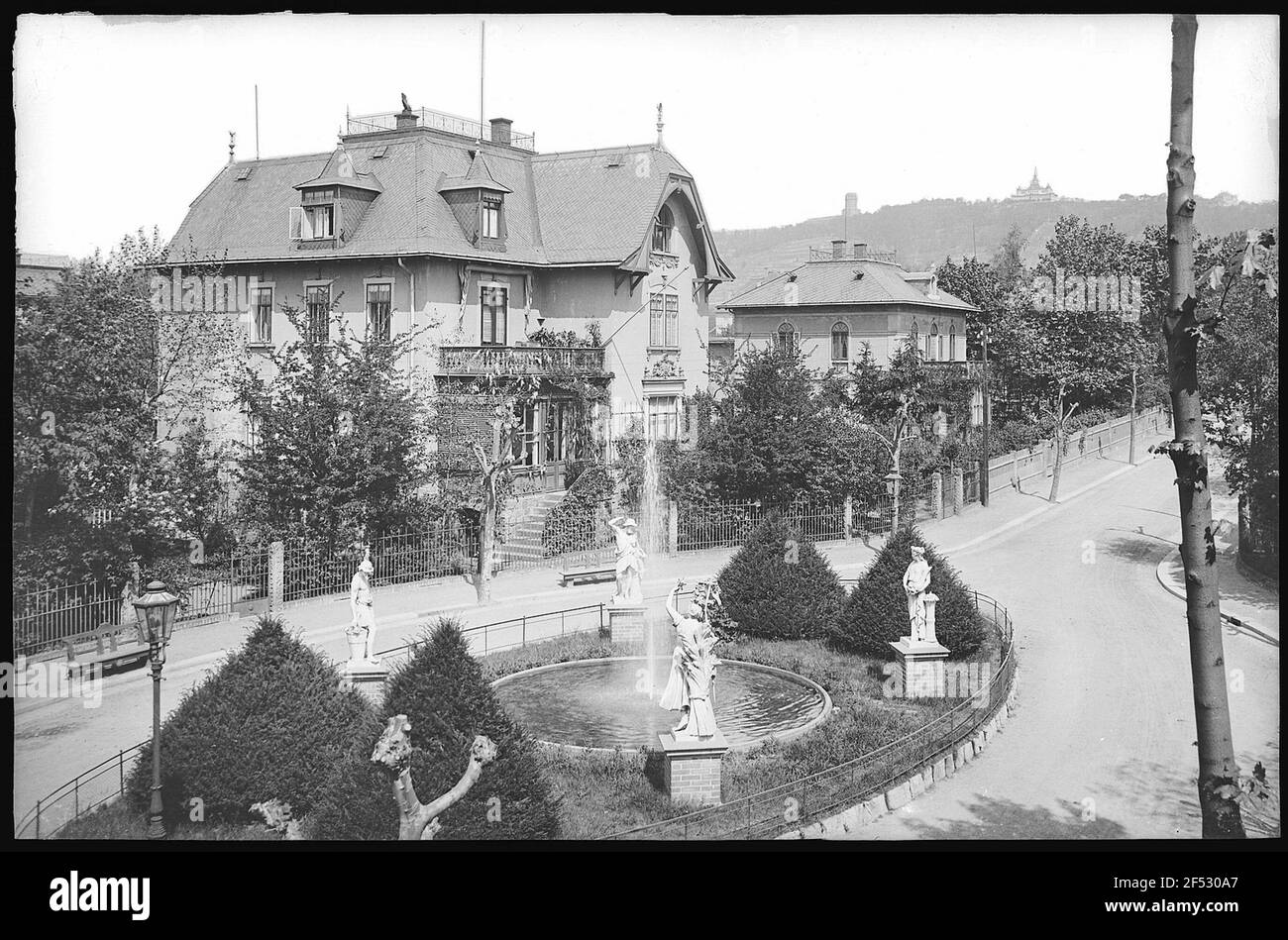 Radebeul. Kaiser Friedrich Allee Stockfoto