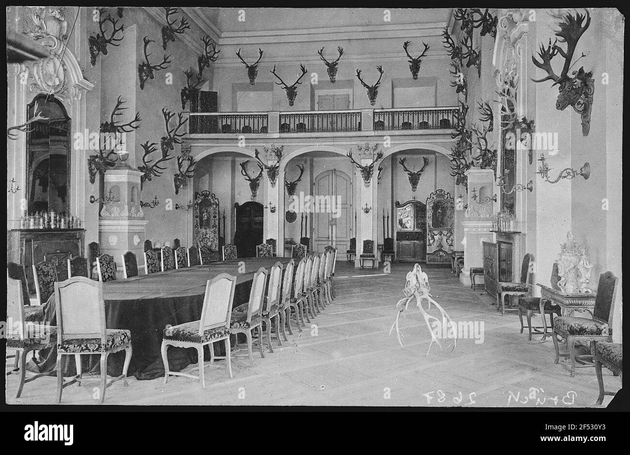 Moritzburg. Esszimmer Stockfoto