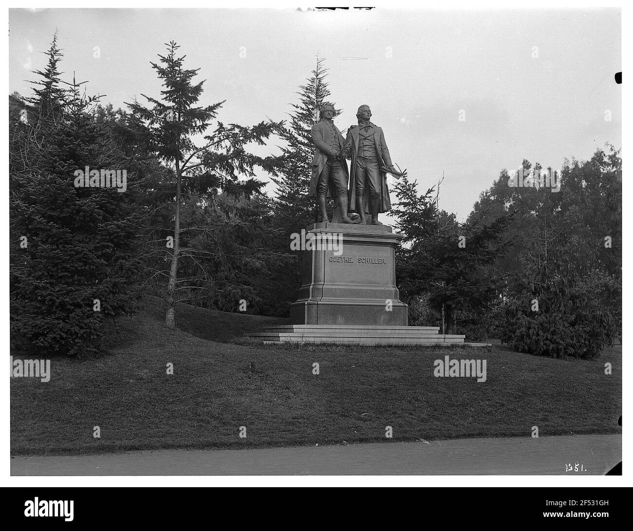 Goethe-und-Schiller-Denkmal Stockfoto