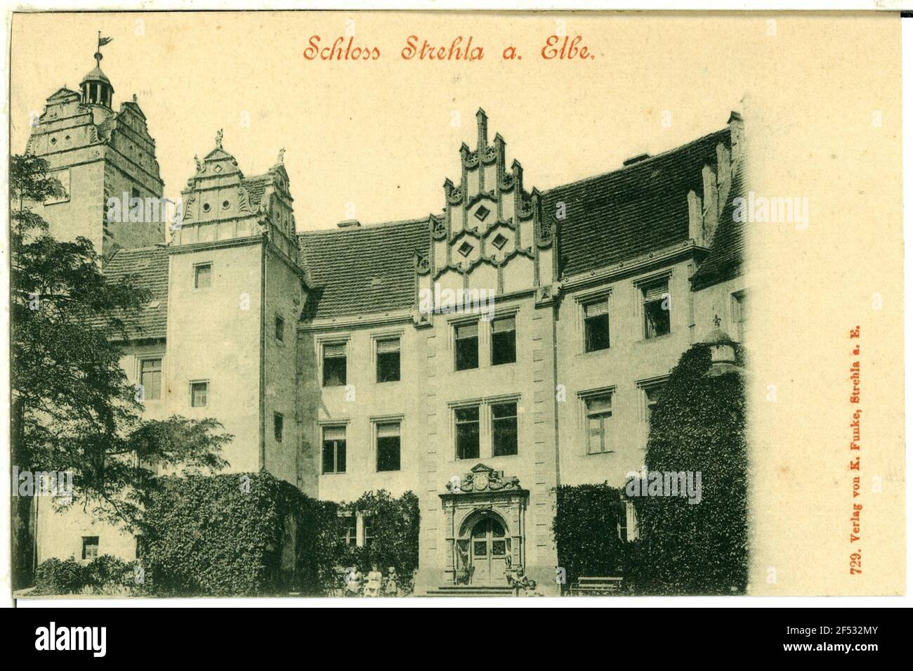 Schloss Strehla. Schloss Stockfoto