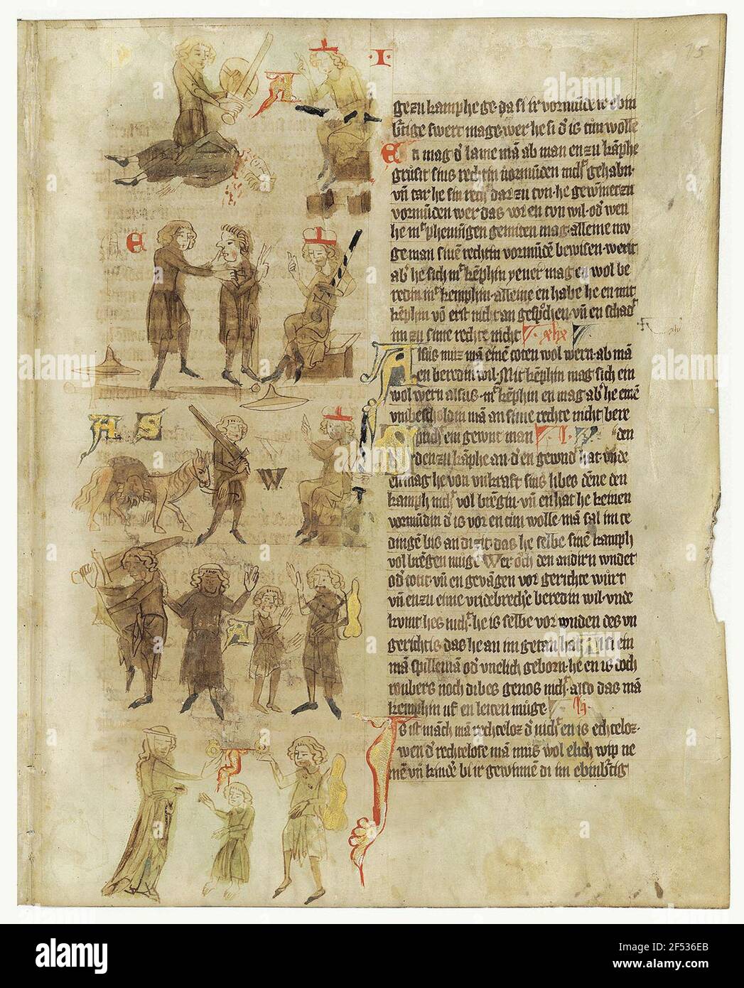 Gesetzbuch des Landes 1 Stockfoto