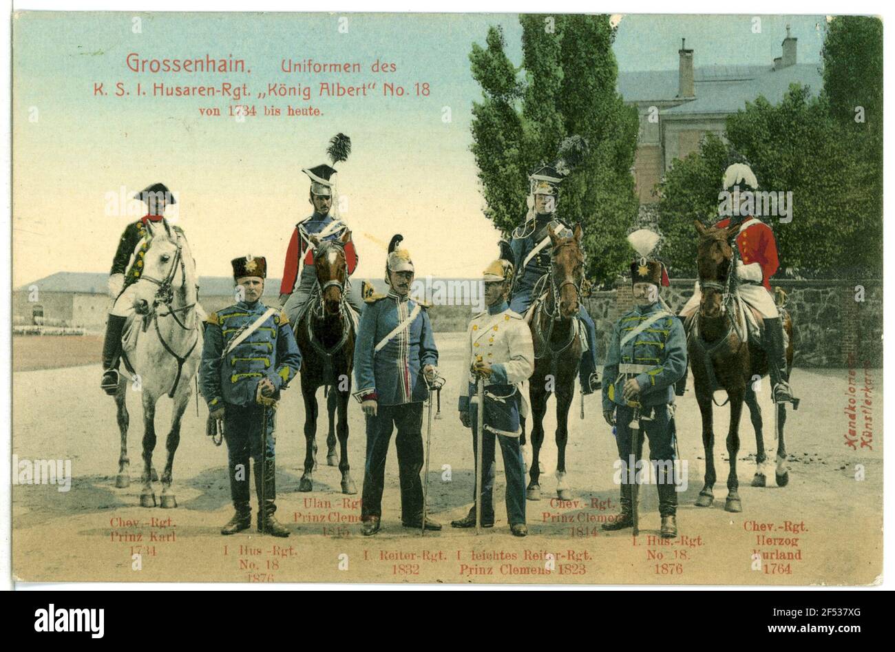 Uniformen des Königlich Sächsischen Husarenregiments Großenhain