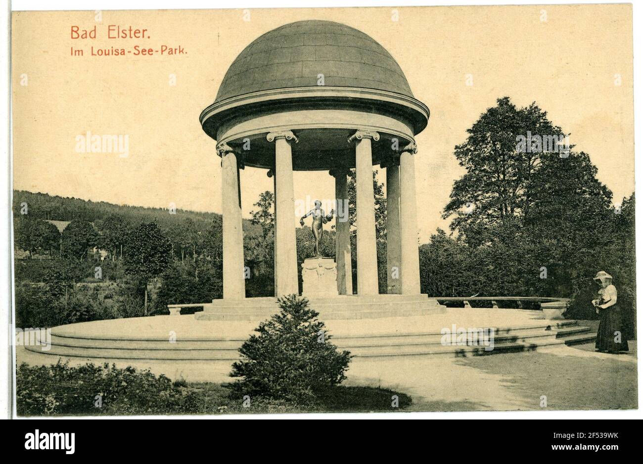 Im Louisa-See Park Bad Elster. Im Louisa-See Park Stockfoto