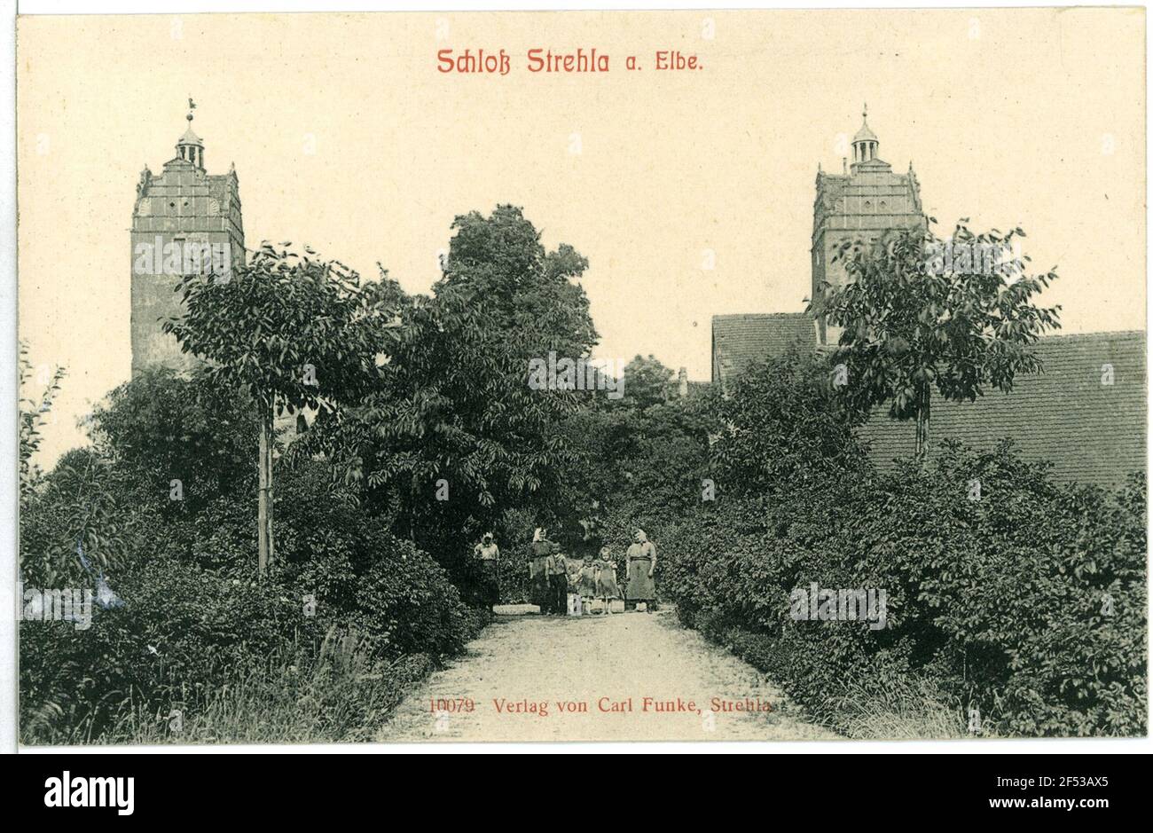 Schloss Strehla. Schloss Stockfoto